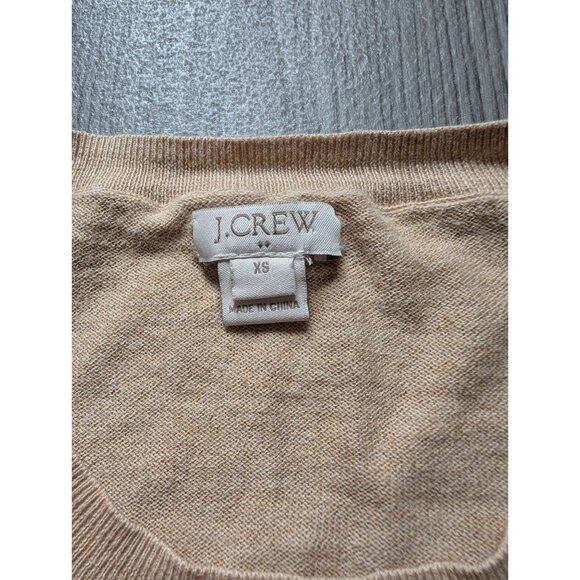 J.Crew Beige Sweater Leopard Graphic Print Womens Long Sleeve Lightweight - Picture 5 of 8